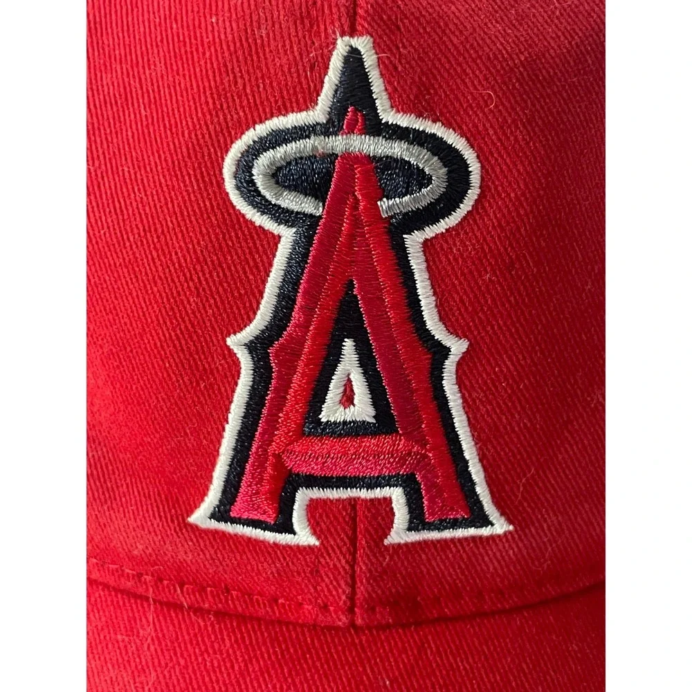 '47 Brand Kids Youth Baseball Hat Red‎ Los Angeles Angels MLB Adjustable Cap